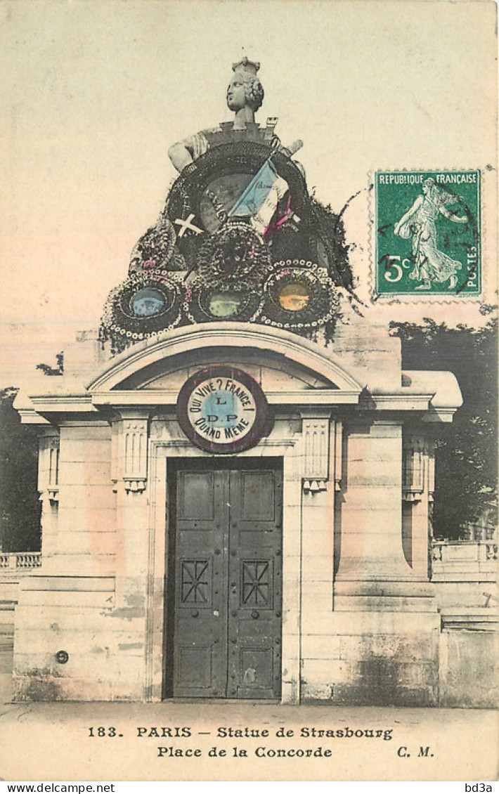 75 - PARIS - STATUE DE STRASBOURG - PLACE CONCORDE - Standbeelden