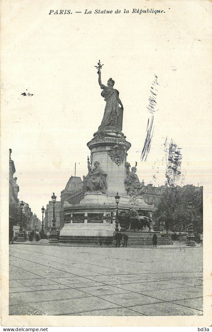 75 - PARIS - STATUE DE LA REPUBLIQUE - Standbeelden