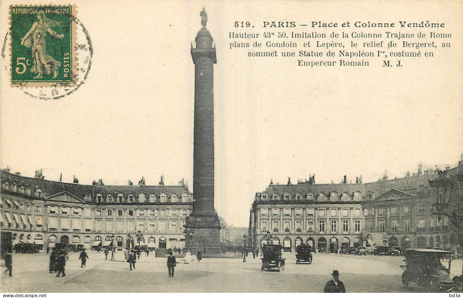 75 - PARIS - PLACE ET COLONNE VENDOME - Other Monuments