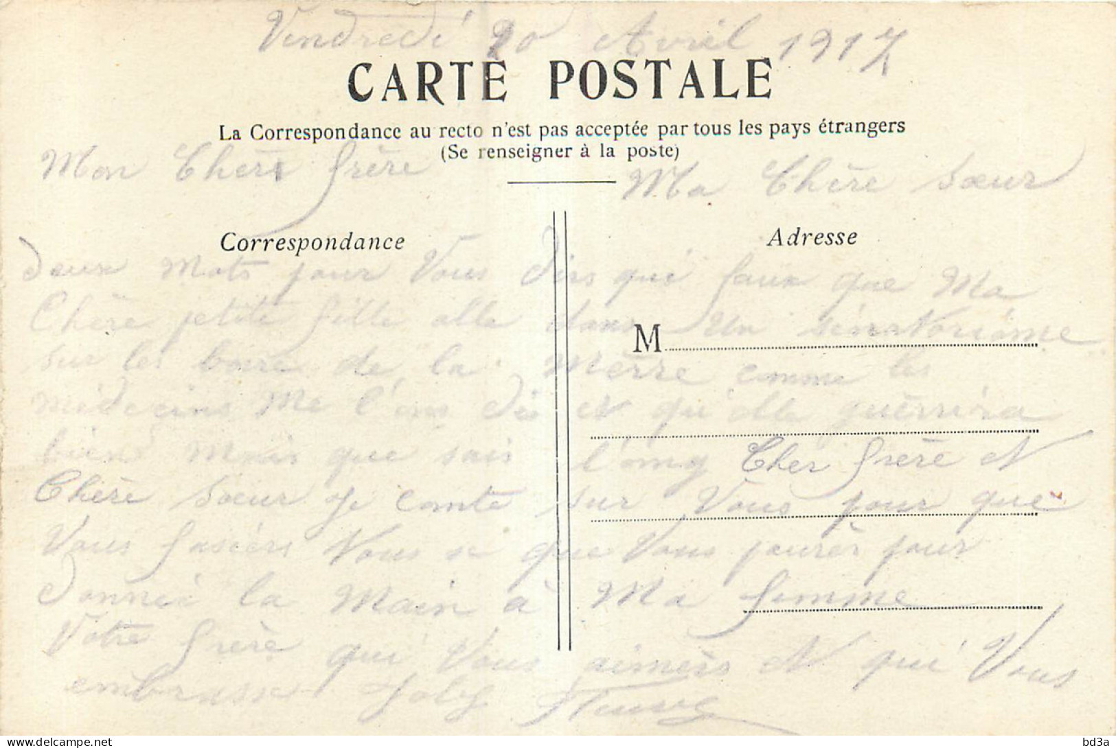 75 - PARIS - LA BOURSE - CORRESPONDANCE 1917 - Sonstige Sehenswürdigkeiten