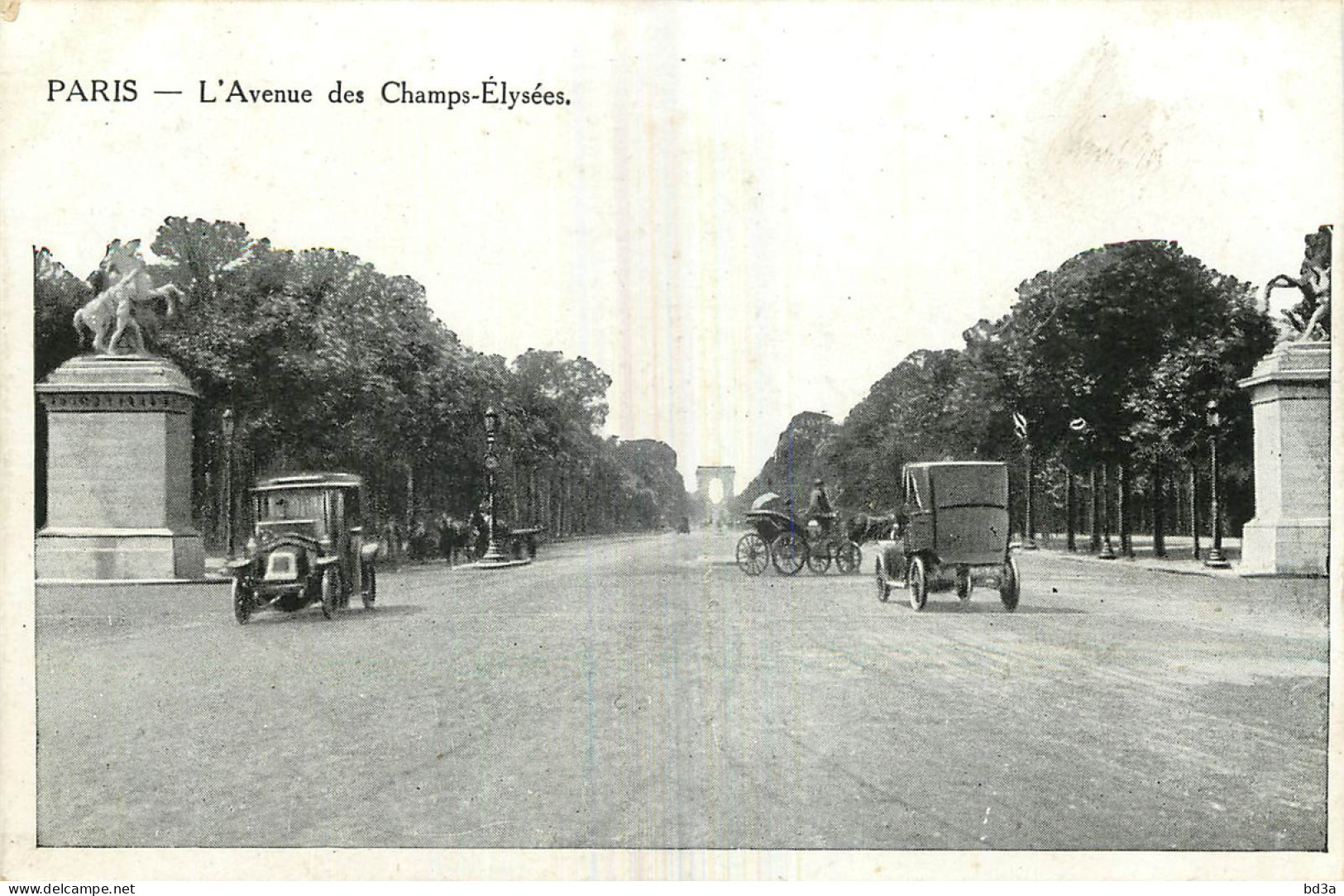 75 - PARIS - AVENUE DES CHAMPS ELYSEES - CORRESPONDANCE 1917 - Champs-Elysées