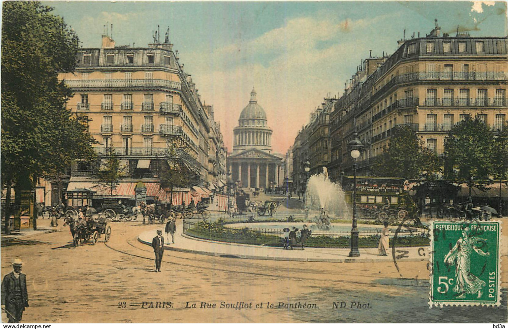 75 - PARIS - LA RUE SOUFFLOT ET LE PANTHEON - Distrito: 05