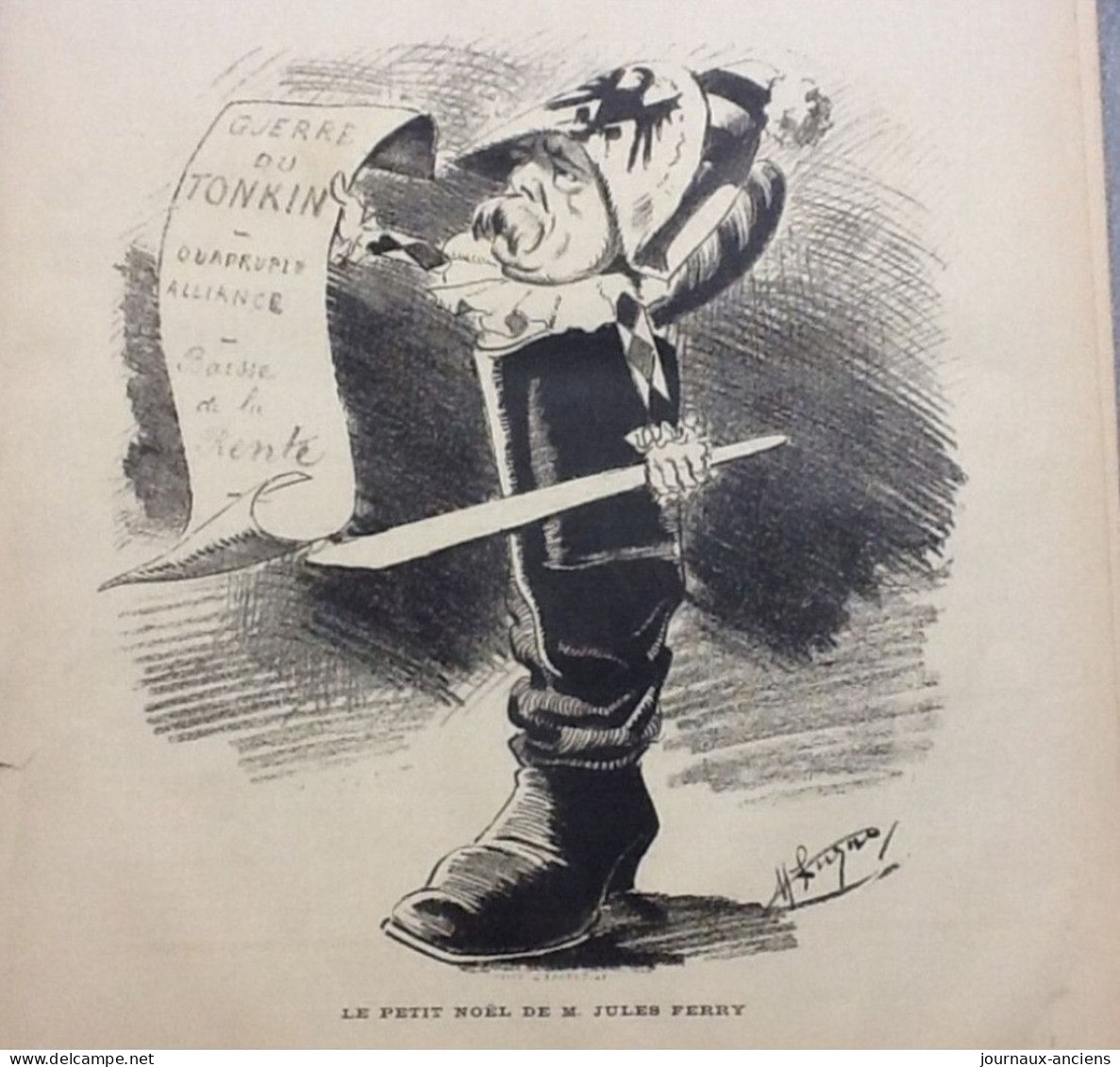 1883 Mr VAUCORBEIL DIRECTEUR DE L'OPÉRA - LE PETIT NOËL DE Jules FERRY - GUERRE DU TONKIN - THÉRÉSA - LE MONDE PARISIEN - Riviste - Ante 1900