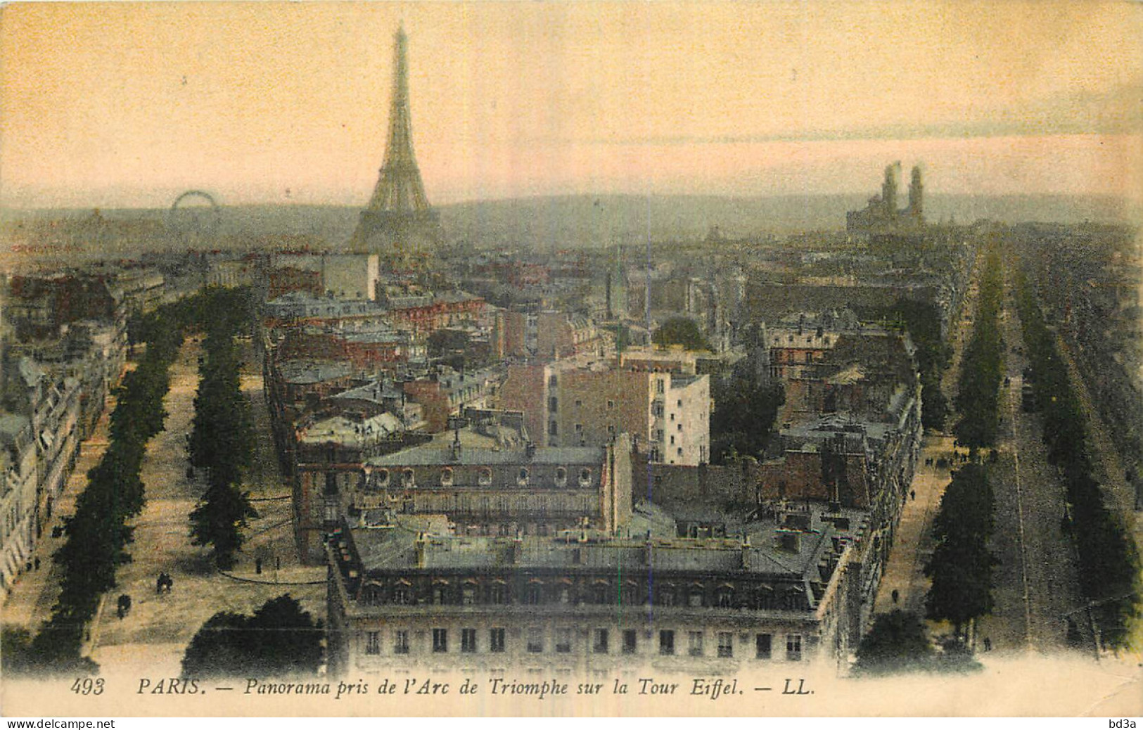 75 - PARIS -  PANORAMA ET LA TOUR EIFFEL - Eiffelturm