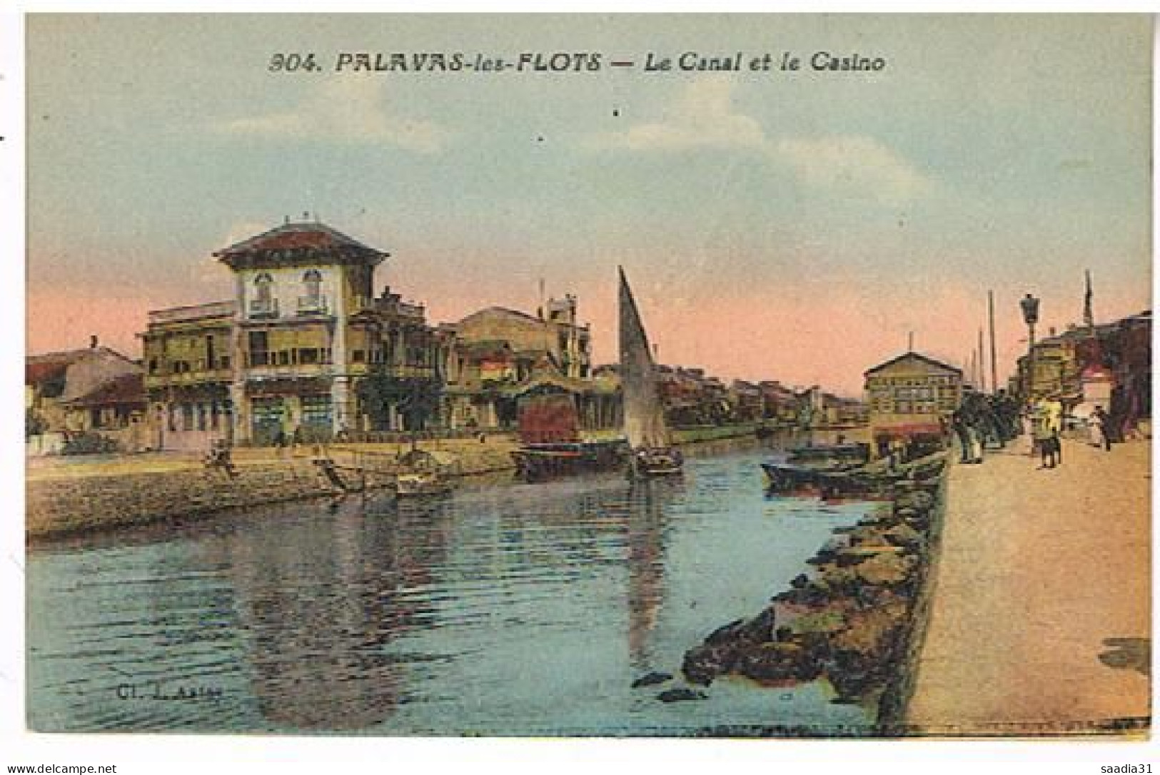 34  PALAVAS LES FLOTS  LE CANAL ET LE CASINO - Palavas Les Flots