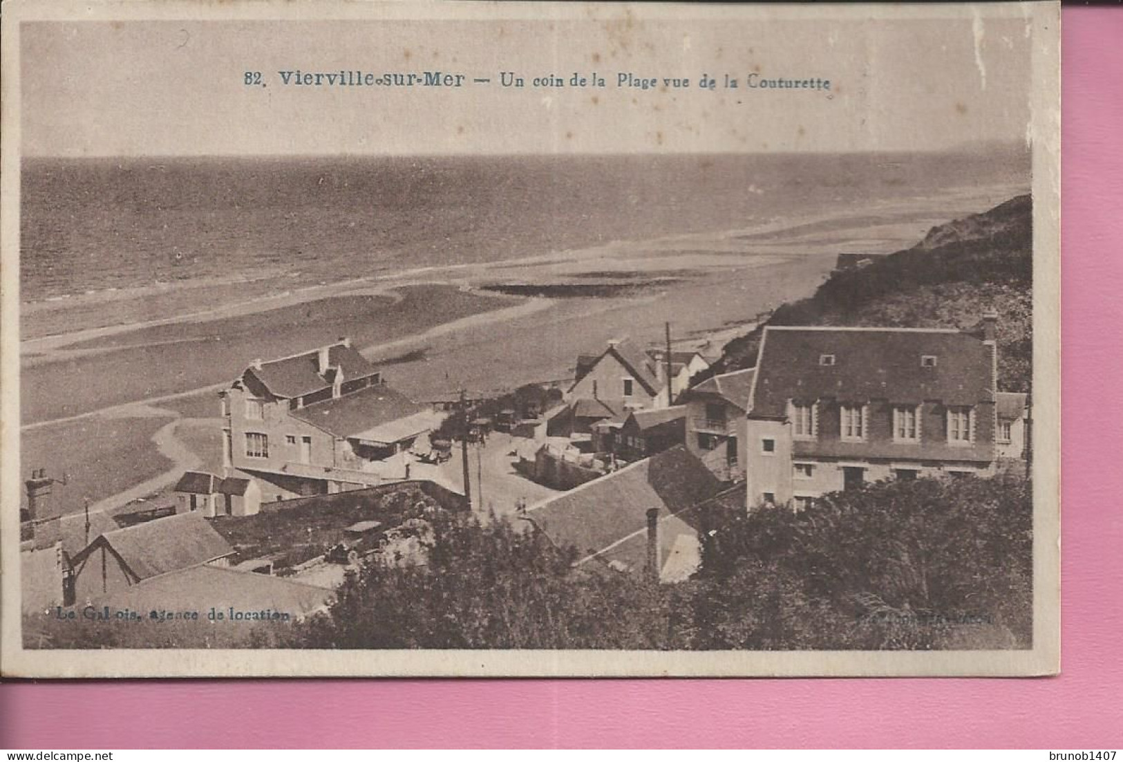 VILLERS SUR MER   Un Coin De La Plage Vue De La Couturette 1933 - Villers Sur Mer