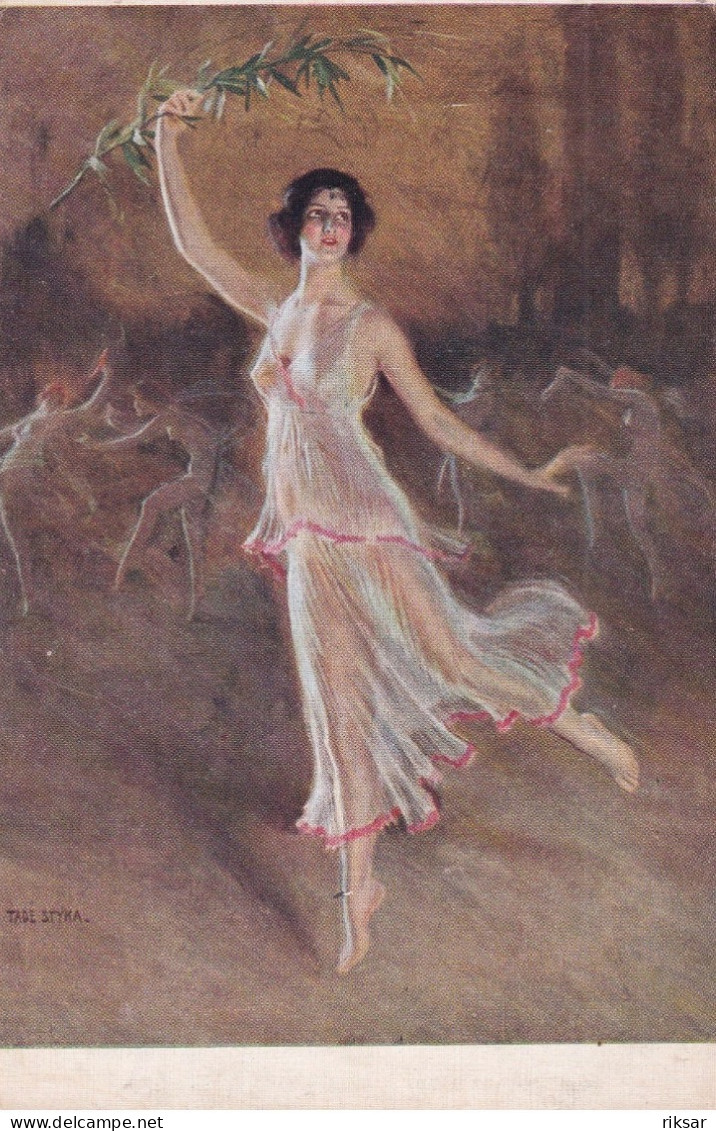 ILLUSTRATEUR(LAPINA) FEMME(DANSE) - Schilderijen