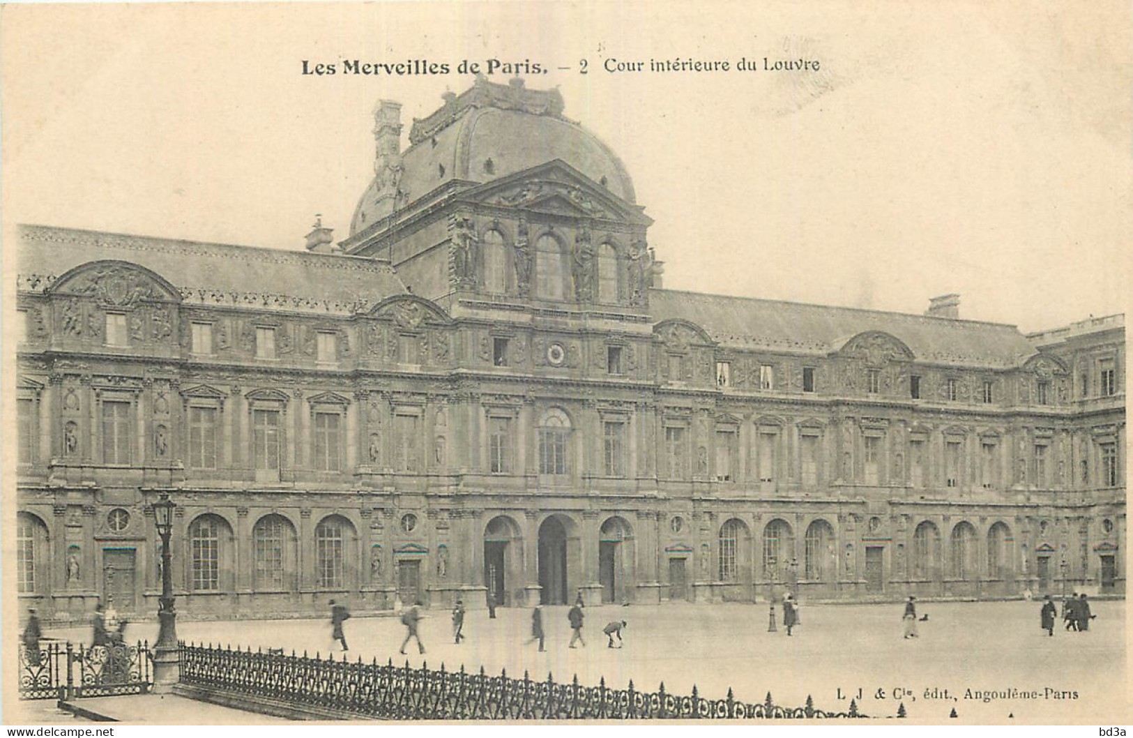 75 -  LES MERVEILLES DE PARIS - COUR INTERIEURE DU LOUVRE - Lots, Séries, Collections