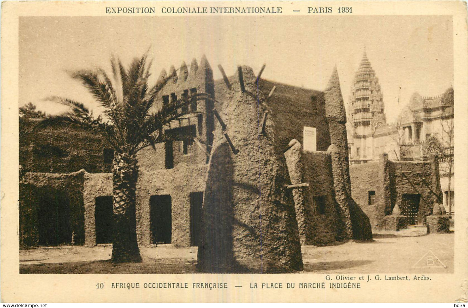 75 - PARIS - EXPOSITION COLONIALE 1931 - PLACE DU MARCHE INDIGENE - Exhibitions