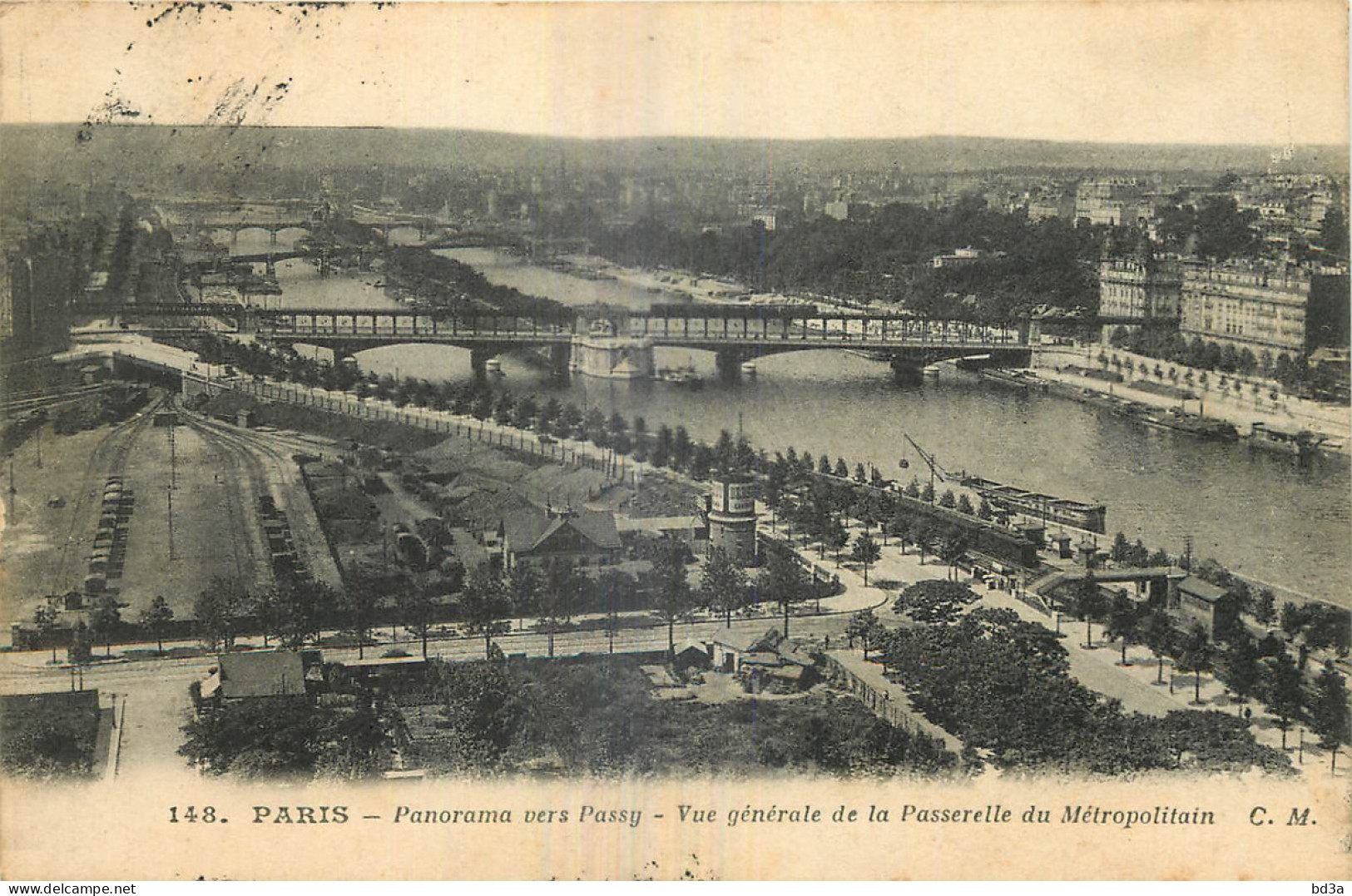 75 - PARIS - PANORAMA VERS PASSY - Cartas Panorámicas