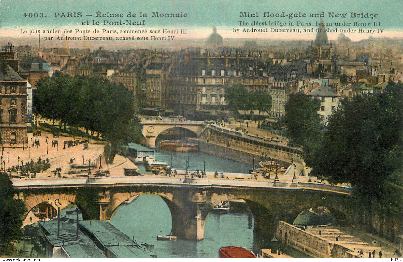 75 - PARIS - ECLUSE DE LA MONNAIE ET LE PONT NEUF - Ponti