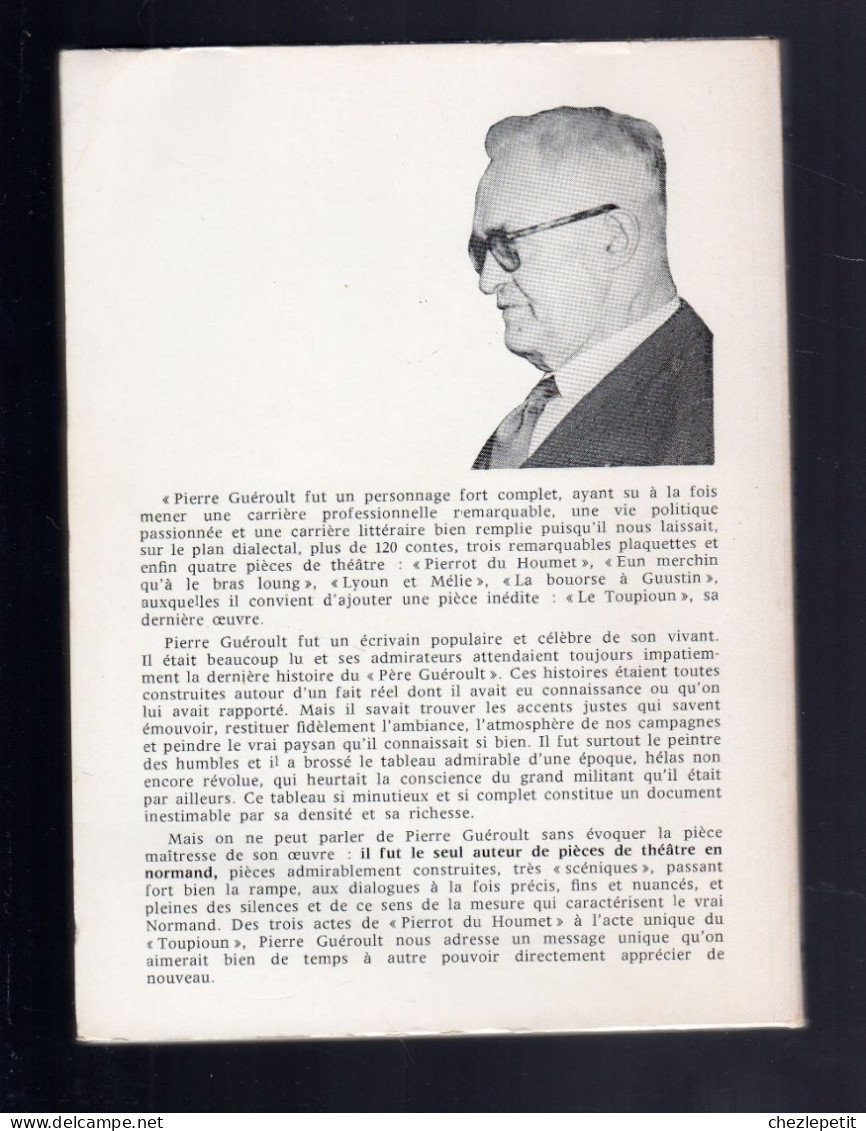 PIERRE GUEROULT THEATRE COMPLET EN LANGUE NORMANDE OCEP 1972 Patois Normand - Other & Unclassified