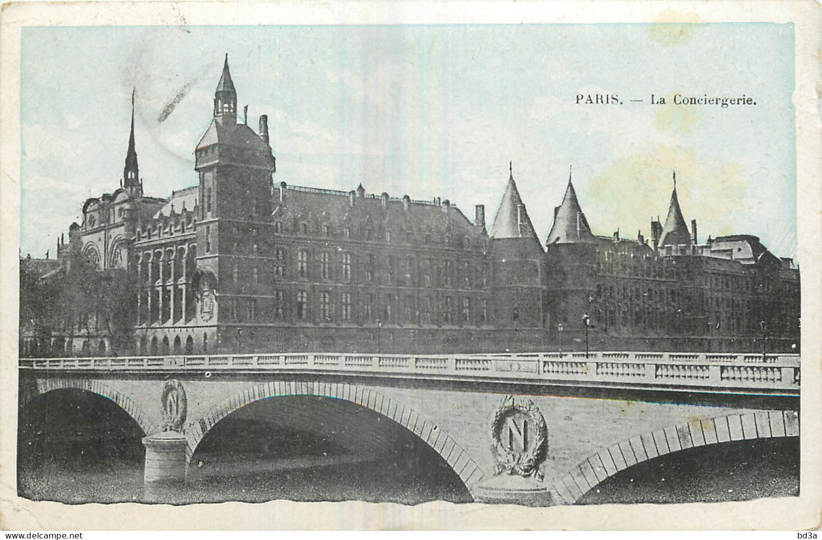 75 - PARIS - LA CONCIERGERIE - CACHET  - SERVICE MILITAIRE  DES CHEMINS DE FER - Andere Monumenten, Gebouwen