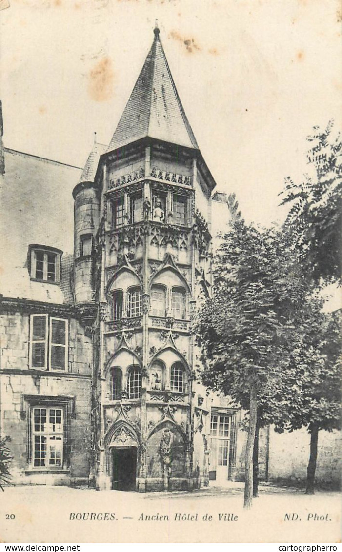 BOURGES - Ancien Hotel De Ville Cpa - Bourges