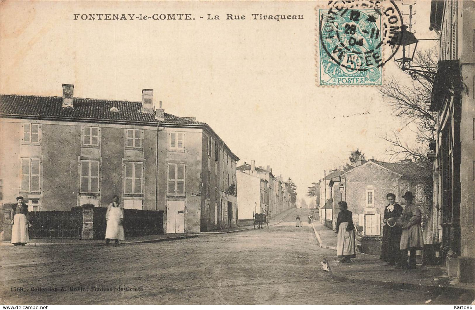 Fontenay Le Comte * 1904 * La Rue Tiraqueau - Fontenay Le Comte