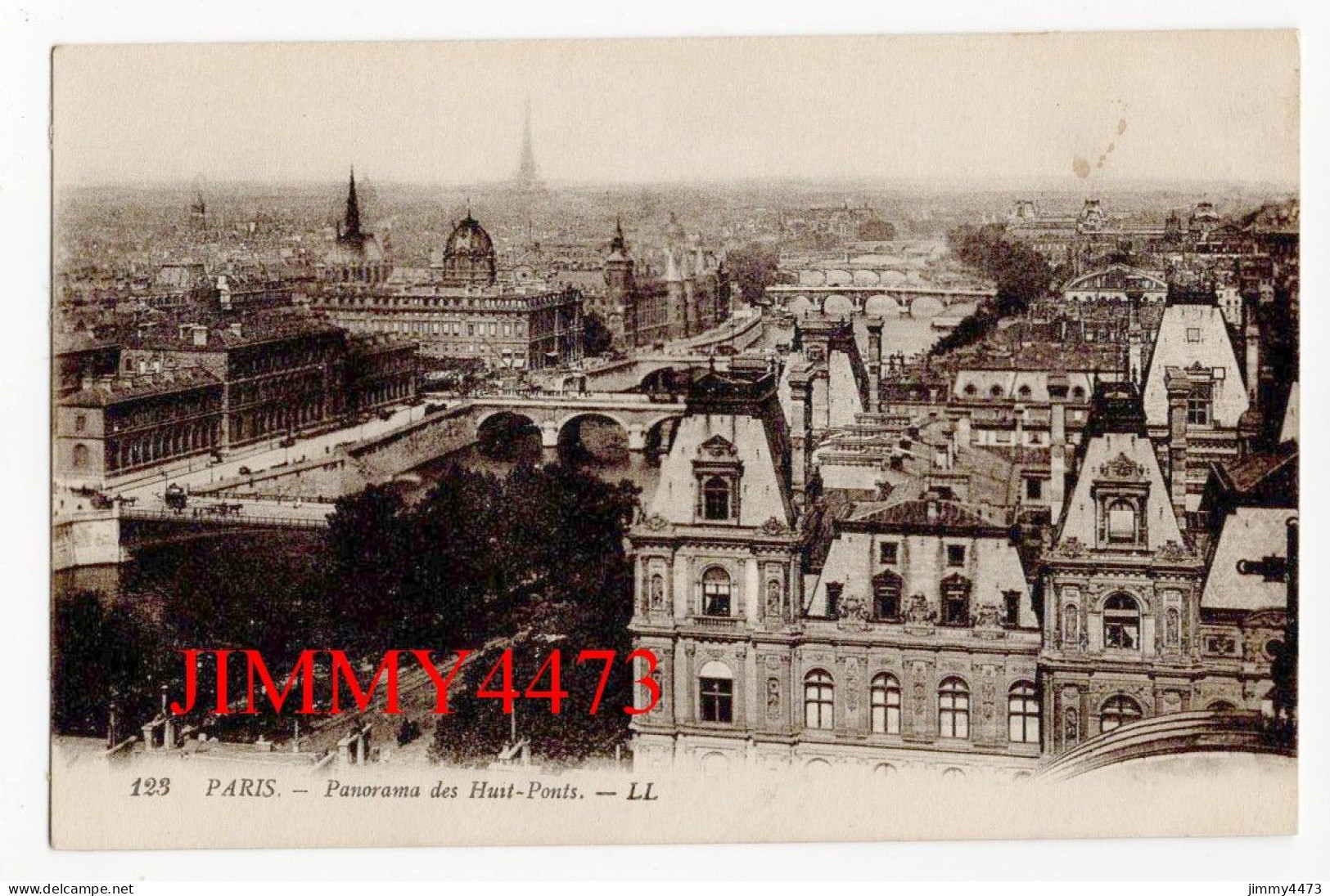 CPA - PARIS En 1917 - Panorama Des Huit-Ponts - N° 123 - L L - Bridges