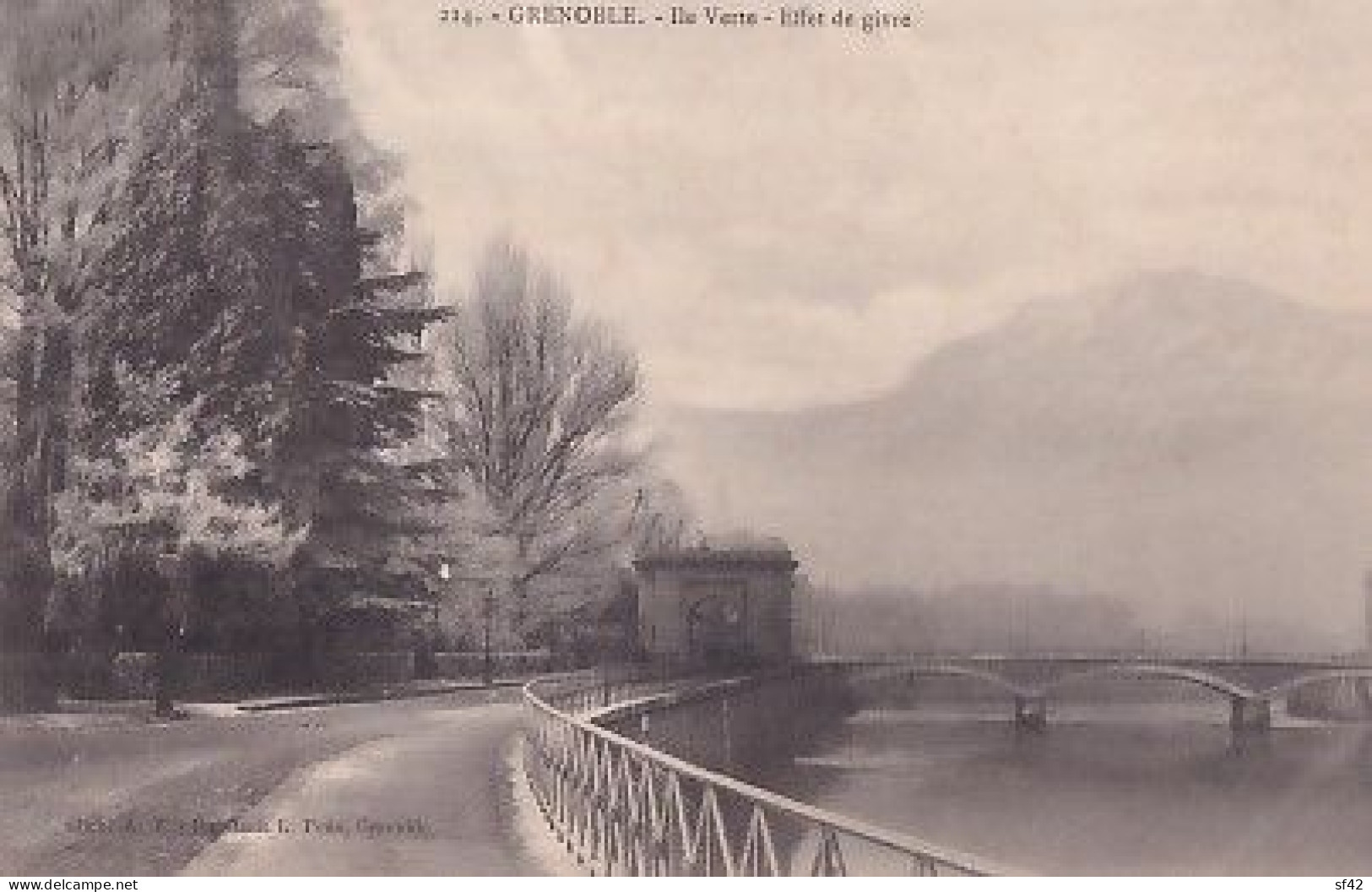 GRENOBLE    ILE VERTE          EFFET DE GIVRE     PRECURSEUR - Grenoble