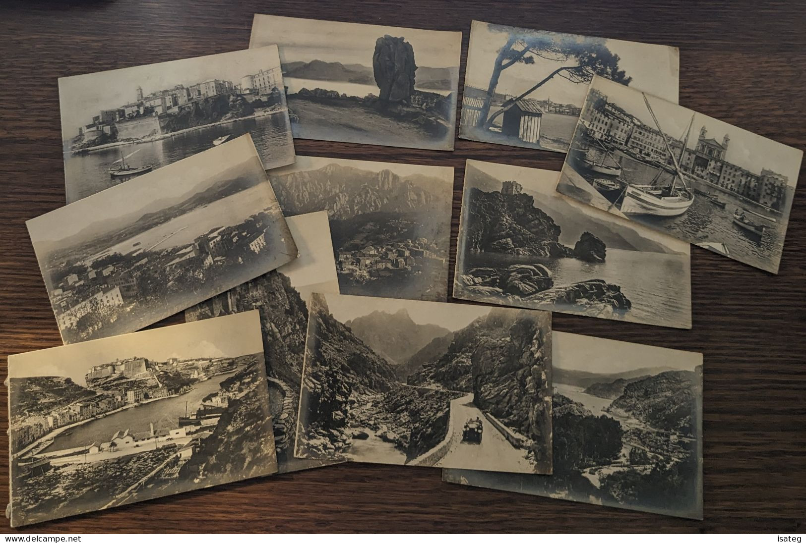 Lot De 10 Cartes Postales Anciennes Corse : Calacuccia-Piana-Cap Corse-Bonifacio-Ajaccio Etc - Unclassified