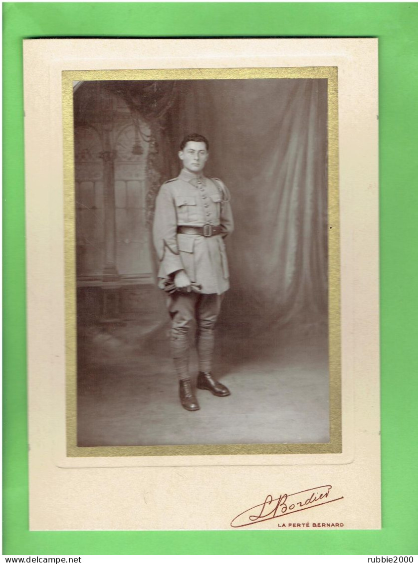 PHOTOGRAPHIE SOLDAT MILITAIRE DU 151° REGIMENT INFANTERIE PHOTOGRAPHE L. BORDIER A LA FERTE BERNARD - Krieg, Militär