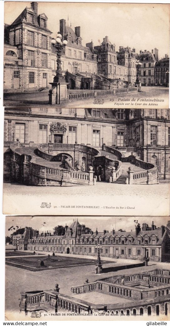 77 - Seine Et Marne -  Palais De FONTAINEBLEAU - Lot 5 Cartes - Fontainebleau