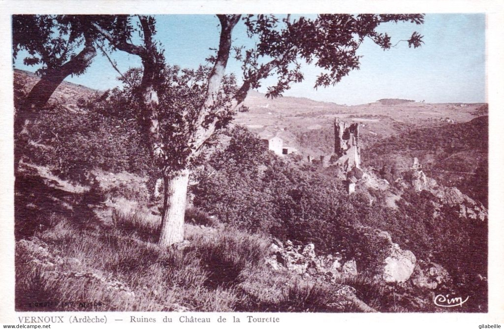 07 - Ardeche -  VERNOUX - Ruines Du Chateau De La Tourette - Vernoux