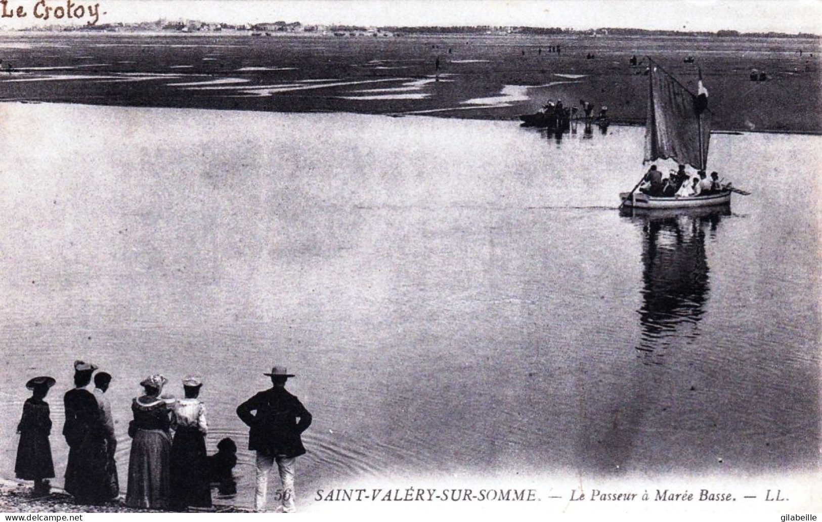 80 - Somme -  SAINT VALERY  Sur SOMME - Le Passeur A Marée Basse - Saint Valery Sur Somme