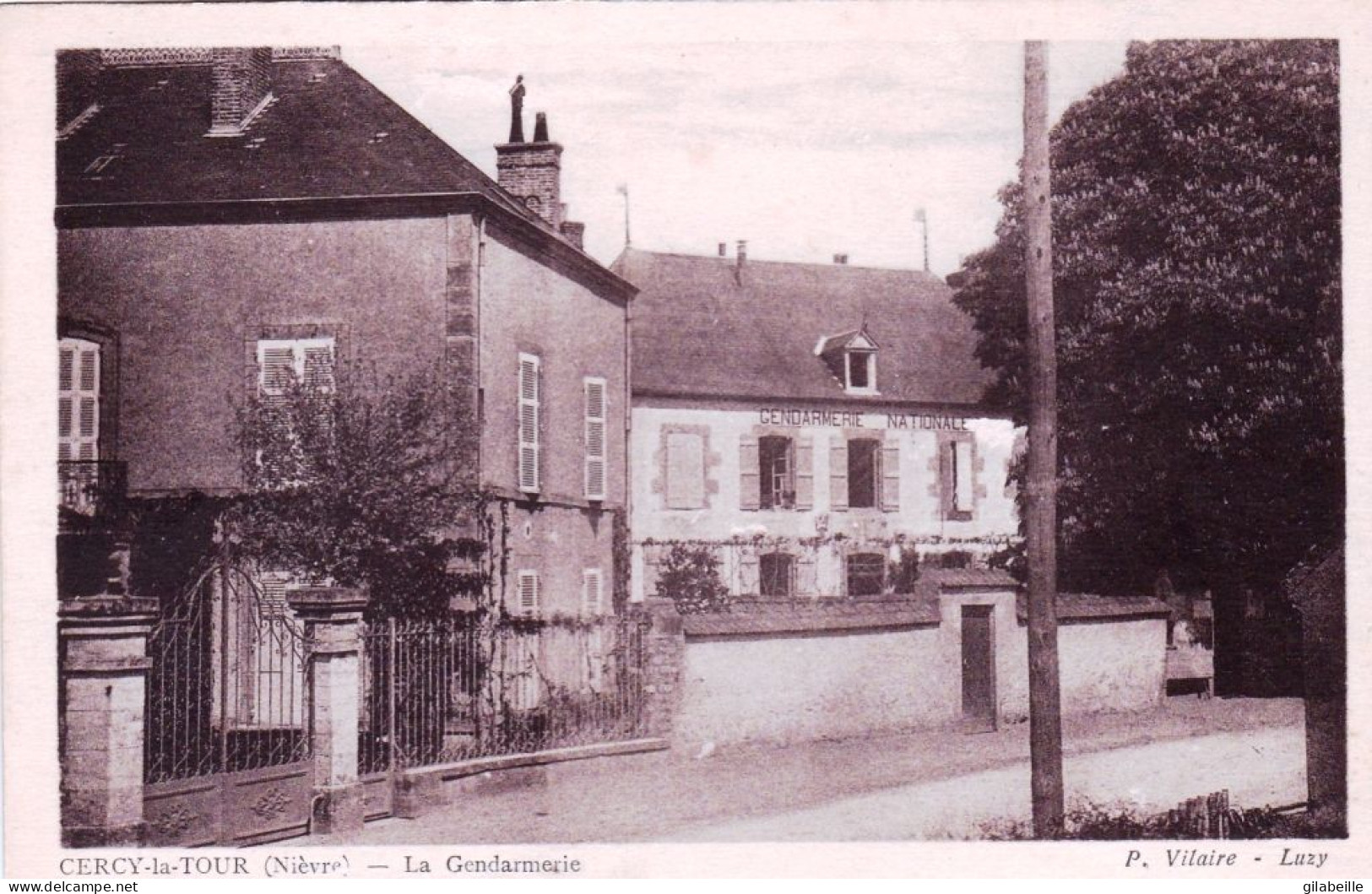 58  - Nievre - CERCY La TOUR - La Gendarmerie - Andere & Zonder Classificatie