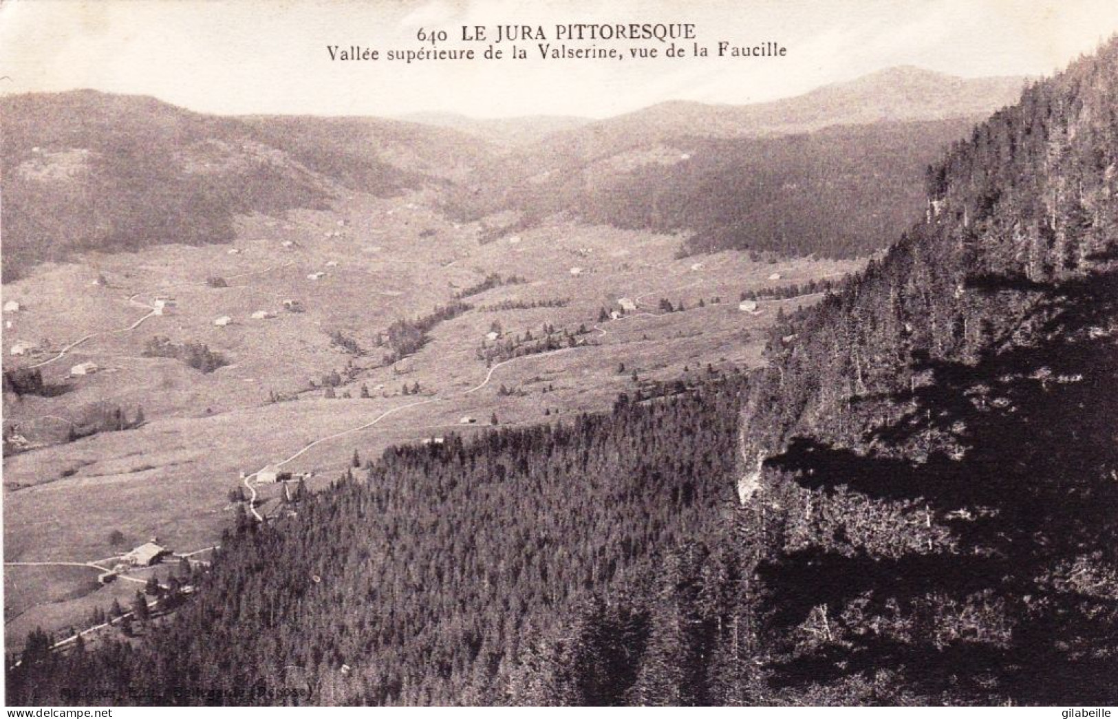 39 - Jura -  Vallée Superieure De La Valserine Vue De La Faucille - Andere & Zonder Classificatie