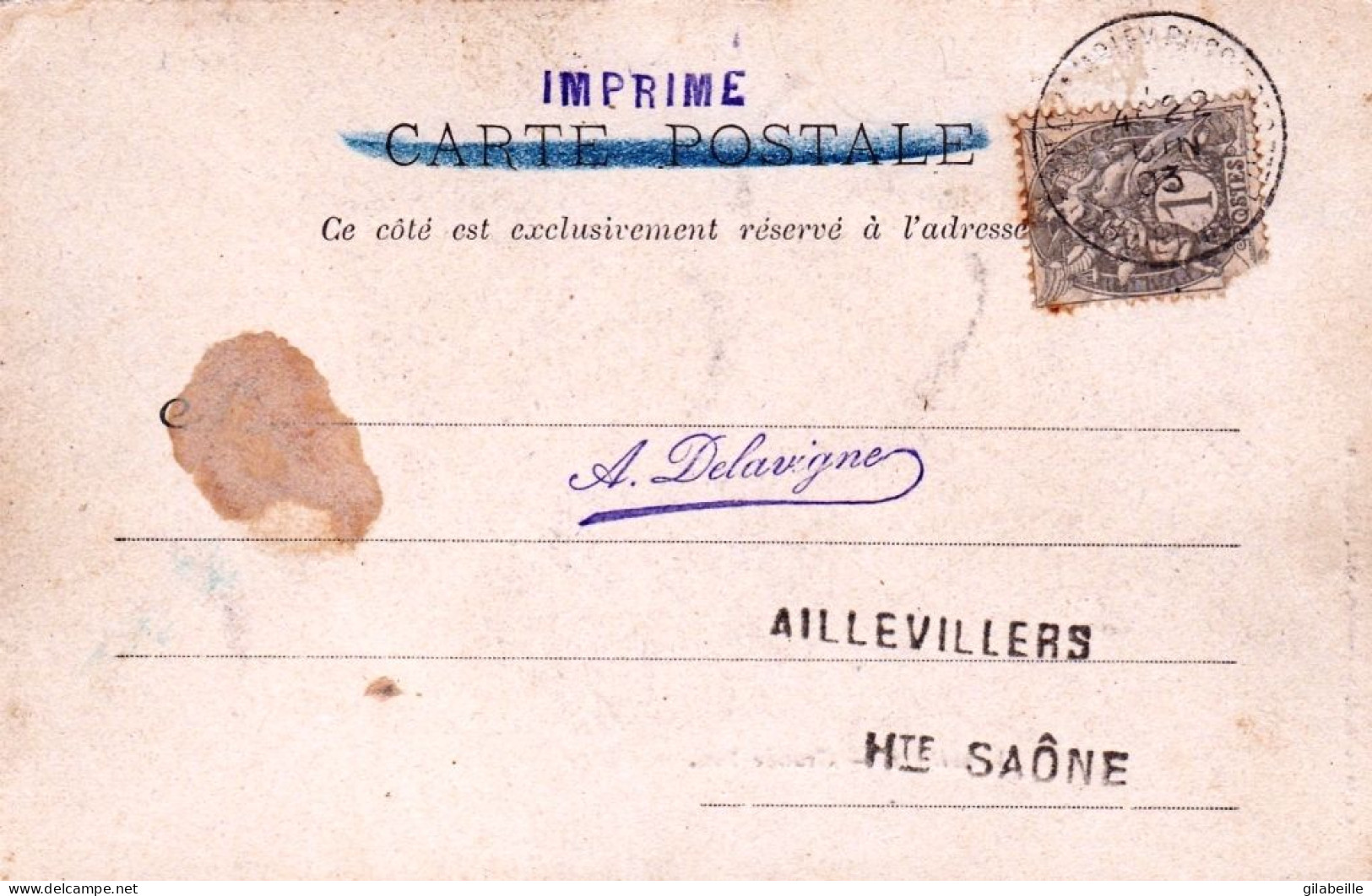 70 - Haute Saone -  VAUVILLERS - Grande Rue - Grand Bazar - Carte Precurseur  - 1903 - Other & Unclassified