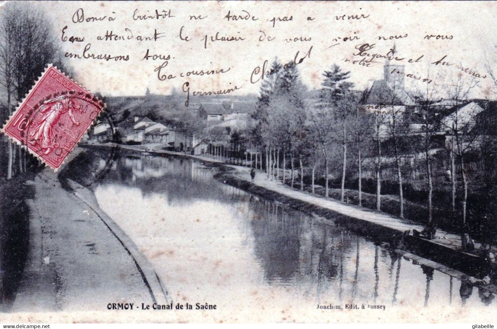 70 - Haute Saone -  ORMOY - Le Canal De La Saone - Otros & Sin Clasificación