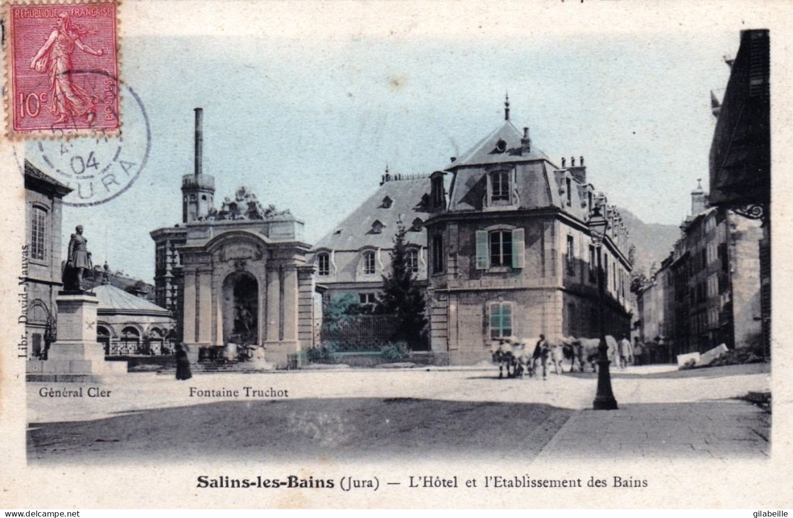 39 - Jura -  SALINS Les BAINS - L Hotel Et L Etablissement Des Bains - Autres & Non Classés