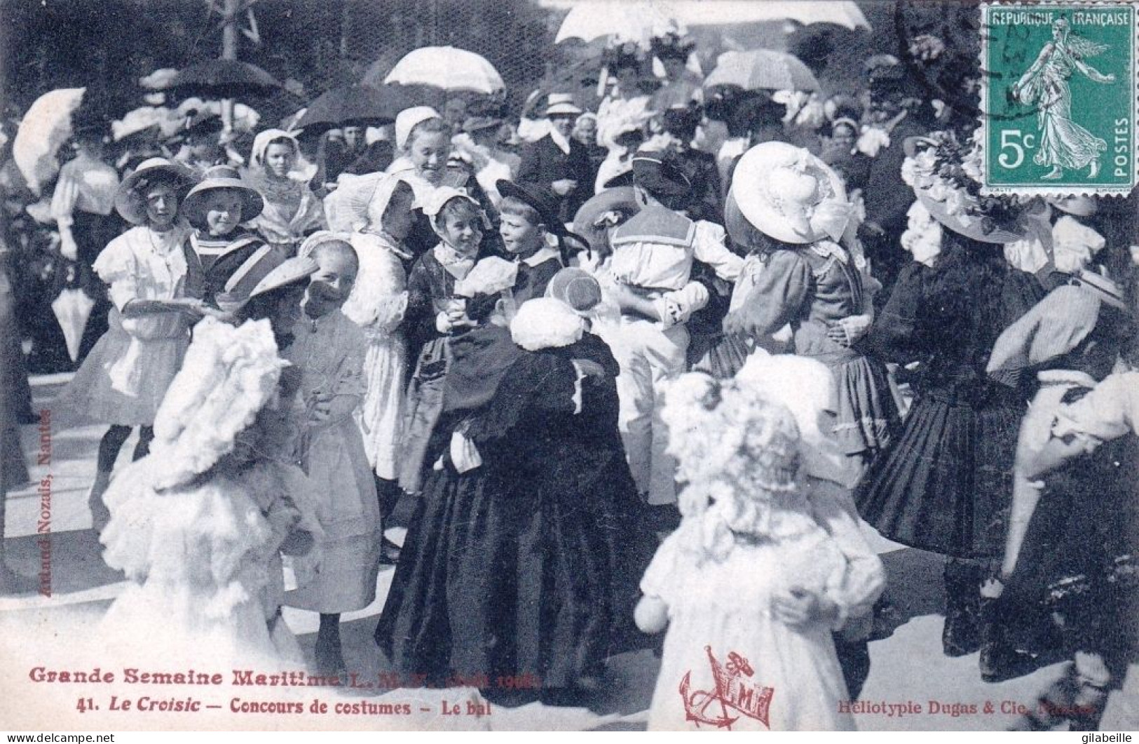 44 - Loire Atlantique -  LE CROISIC - Grande Semaine Maritime - Aout 1908 -  Concours De Costumes - Le Bal - Le Croisic