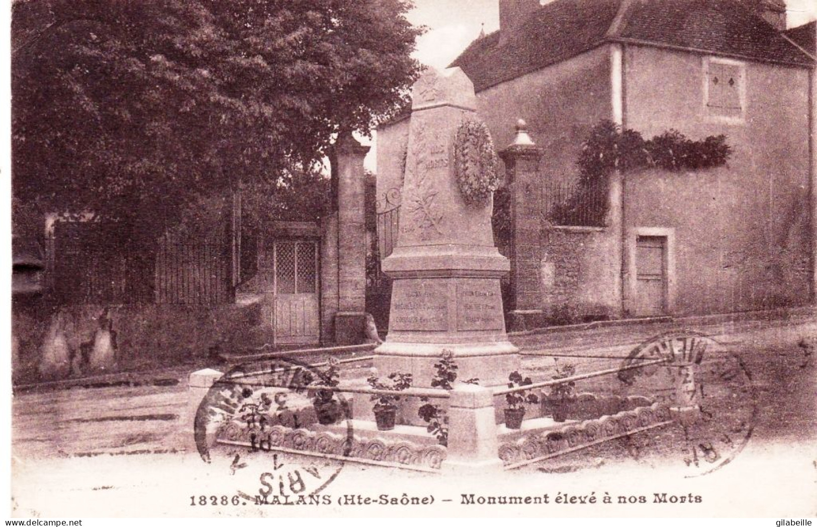 70 - Haute Saone - MALANS - Monument Aux Morts - Other & Unclassified