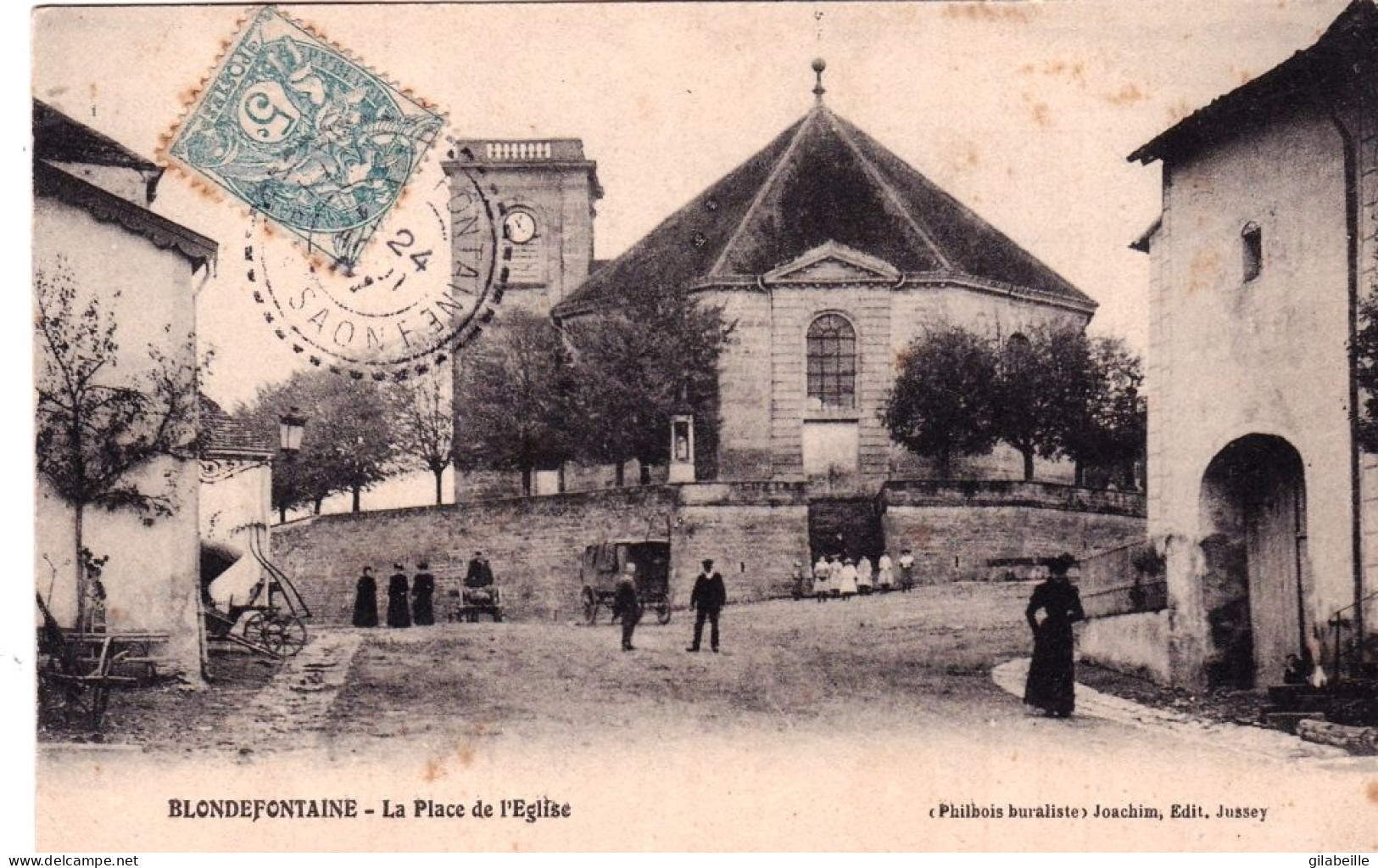 70 - Haute Saone -  BLONDEFONTAINE - La Place De L église - Otros & Sin Clasificación