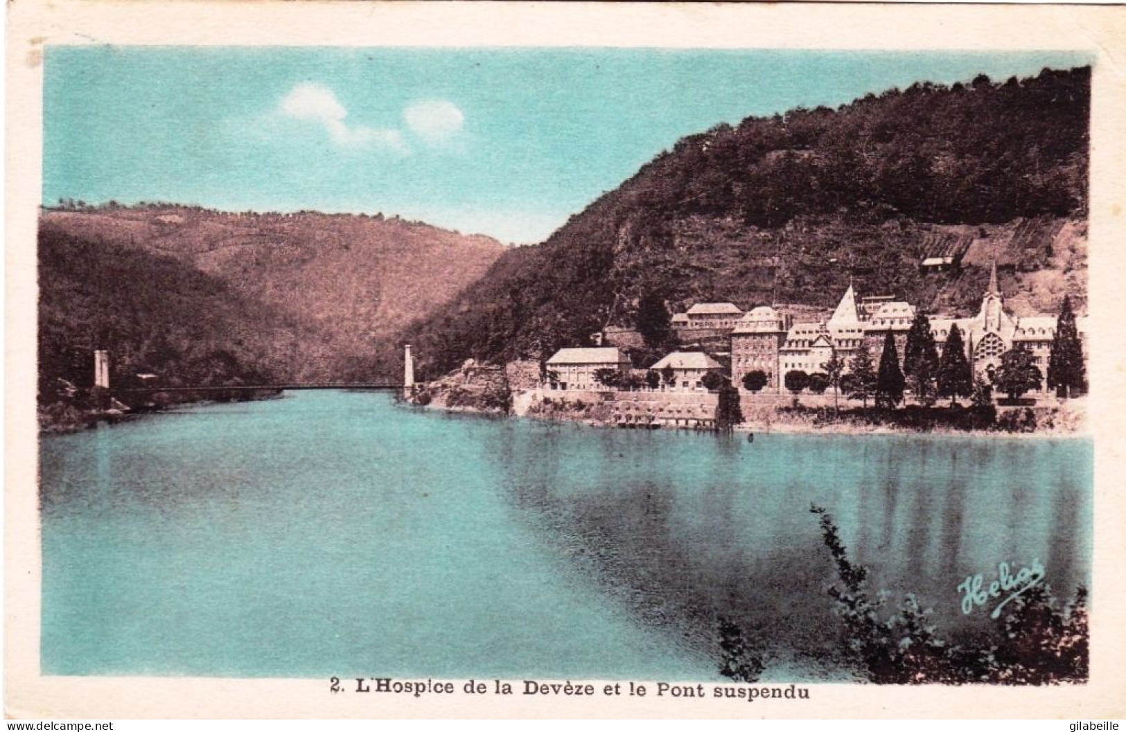 12 - Aveyron -  SARRANS - L Hospice De La DEVEZE Et Le Pont Suspendu - Altri & Non Classificati