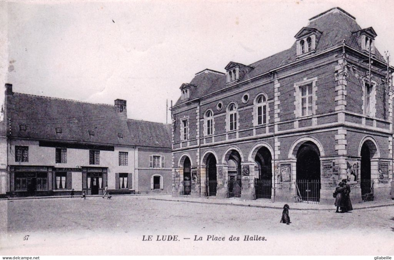 72 - Sarthe -  LE LUDE - La Place Des Halles - Autres & Non Classés