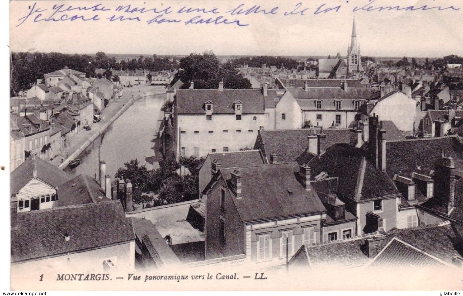 45 - Loiret -  MONTARGIS - Vue Panoramique Vers Le Canal - Montargis
