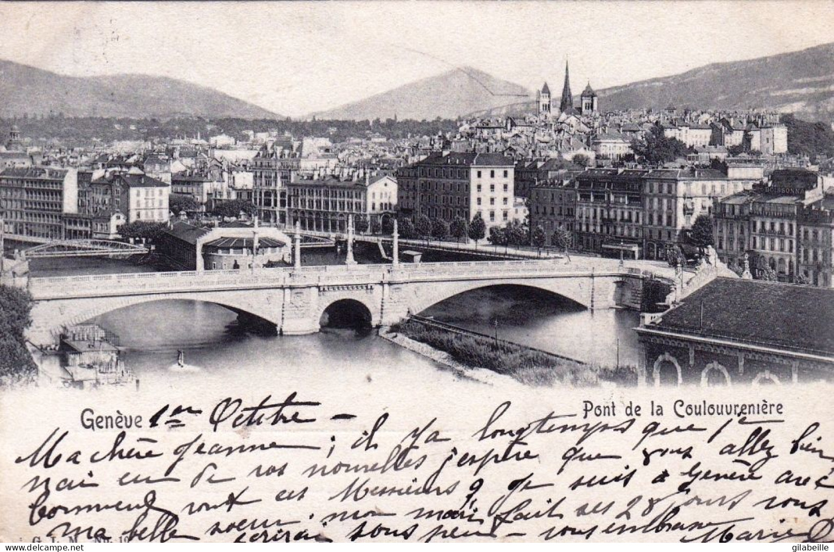 GENEVE - Pont De La Coulouvreniere - Autres & Non Classés