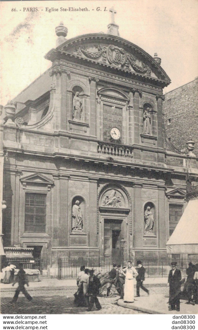 75 PARIS EGLISE SAINTE ELISABETH - Iglesias