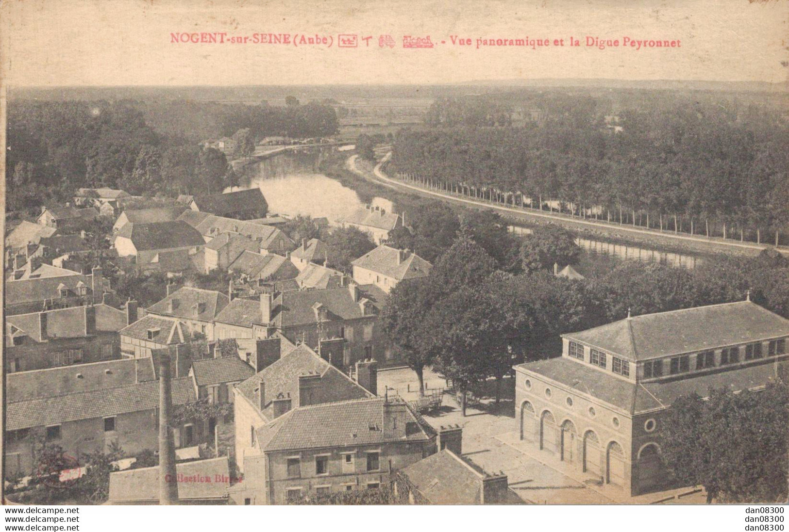 10 NOGENT SUR SEINE VUE PANORAMIQUE ET LA DIGUE PEYRONNET - Nogent-sur-Seine