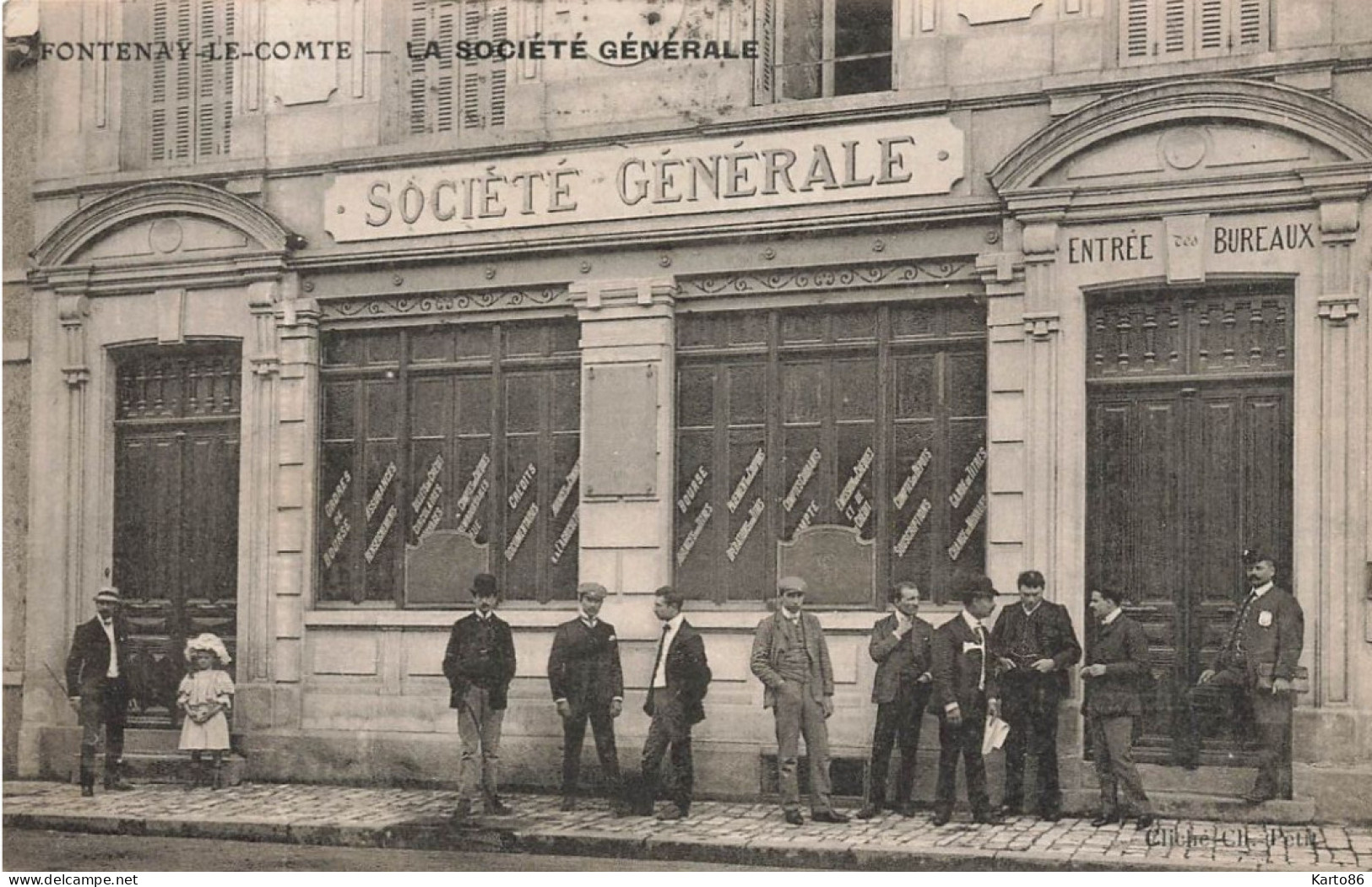 Fontenay Le Comte * 1911 * La Société Générale * Banco Bank Banque * Voir Dos ! - Fontenay Le Comte