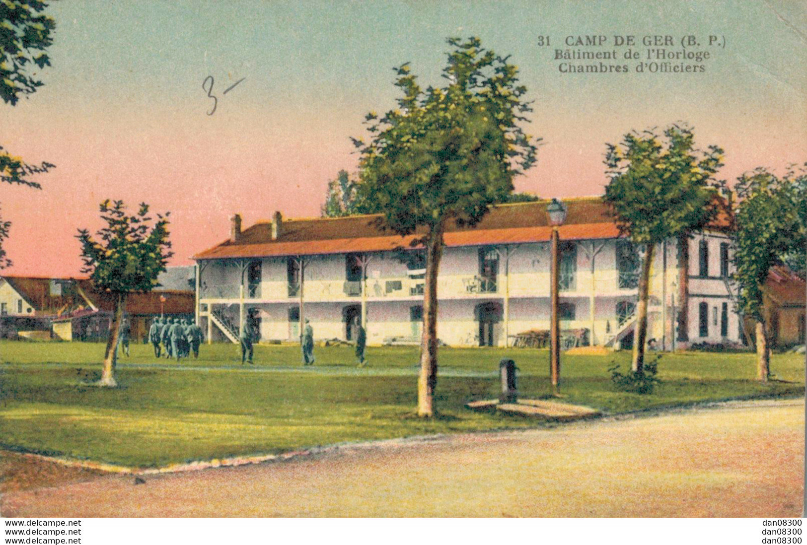 64 CAMP DE GER BATIMENT DE L'HORLOGE CHAMBRES D'OFFICIERS - Barracks