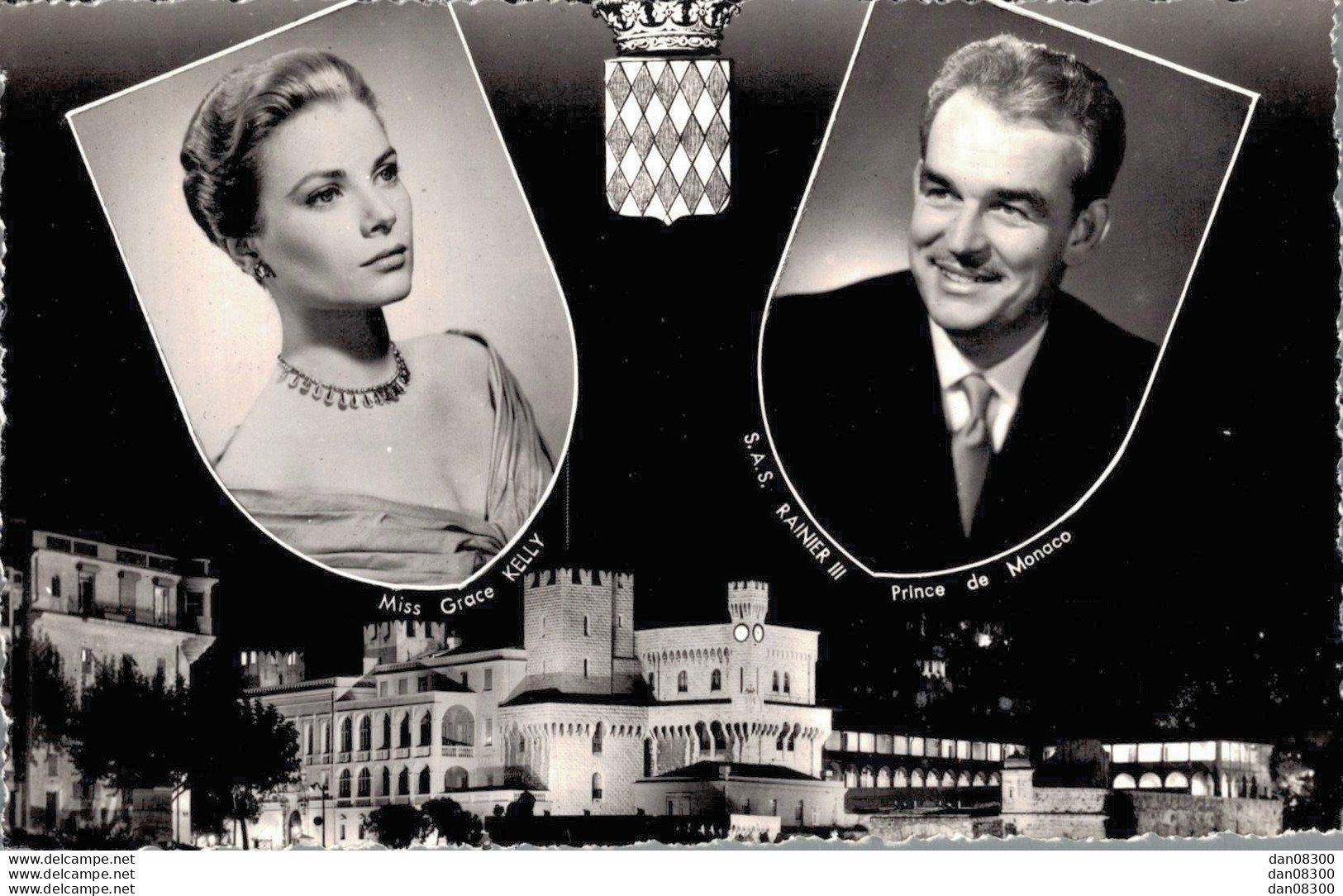 S.A.S. RAINIER III PRINCE DE MONACO MISS GRACE KELLY CPSM - Royal Families