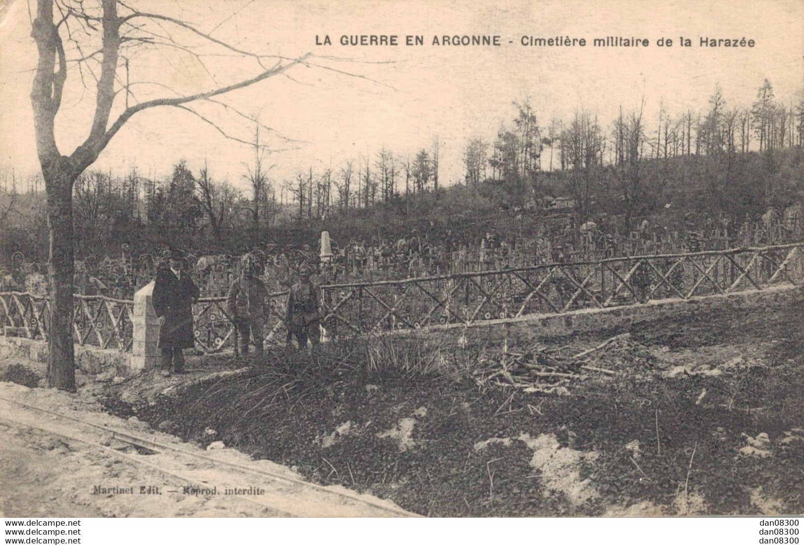 51 LA GUERRE EN ARGONNE CIMETIERE MILITAIRE DE LA HARAZEE - Cimiteri Militari