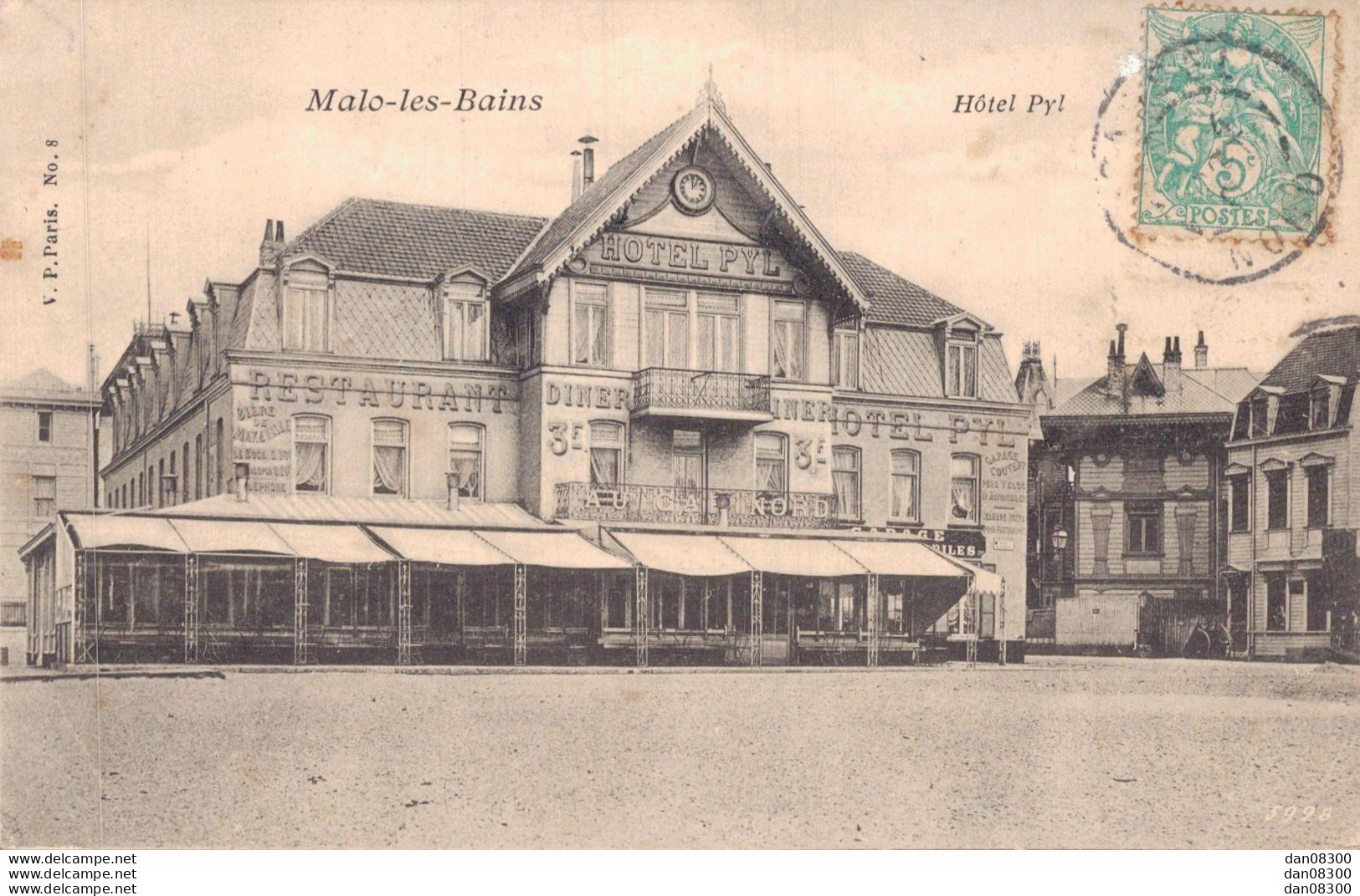 VISUEL RARE  59 MALO LES BAINS HOTEL PYL - Malo Les Bains