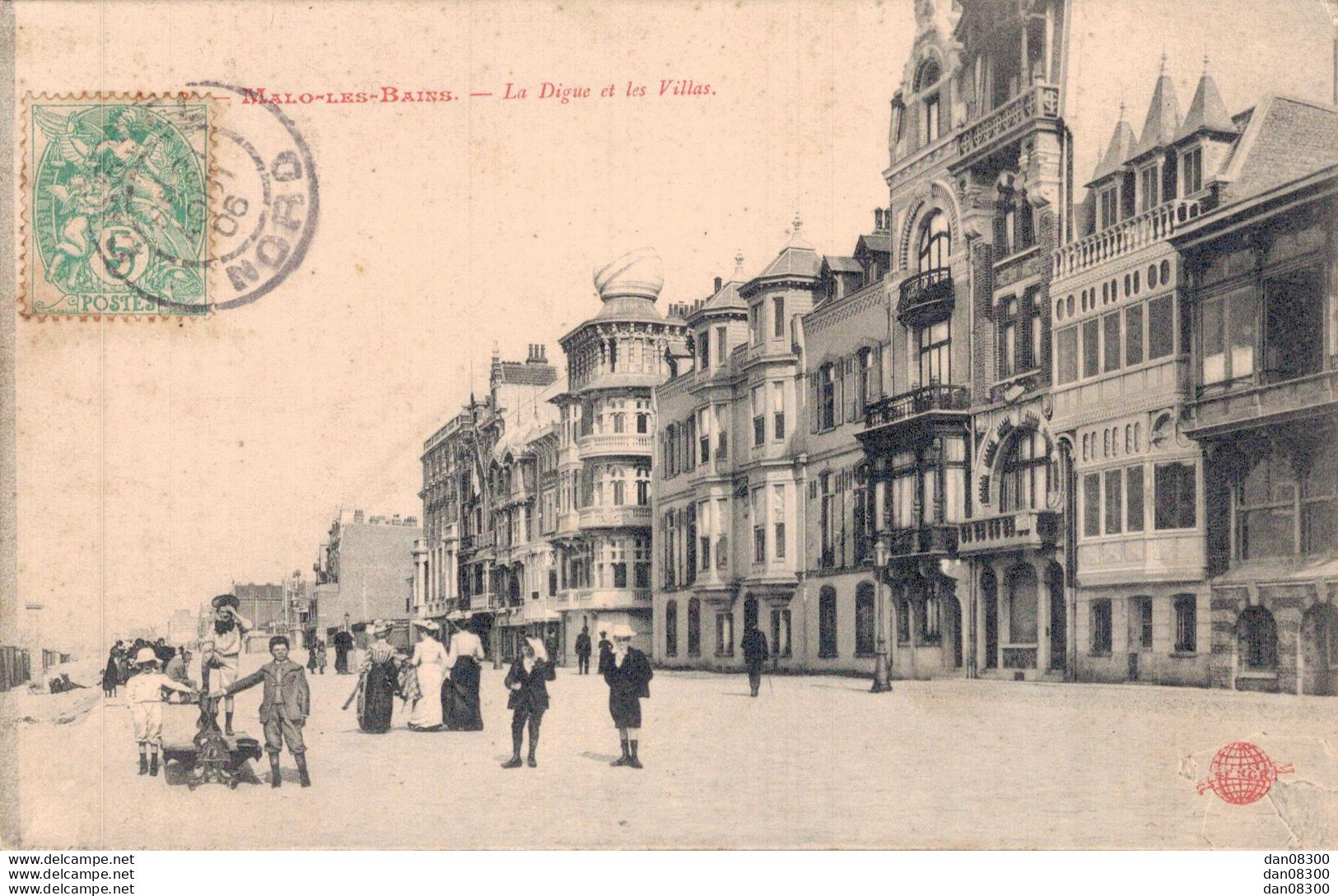 59 MALO LES BAINS LA DIGUE ET LES VILLAS - Malo Les Bains