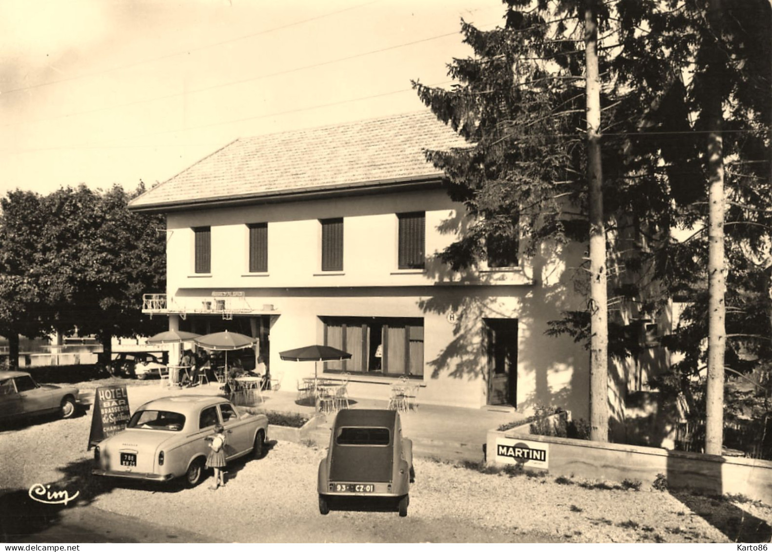 Bourg En Bresse * Brasserie Hôtel Bar LE SPORTING Avenue Des Sports * Automobiles Automobile Citroën 2cv - Sonstige & Ohne Zuordnung