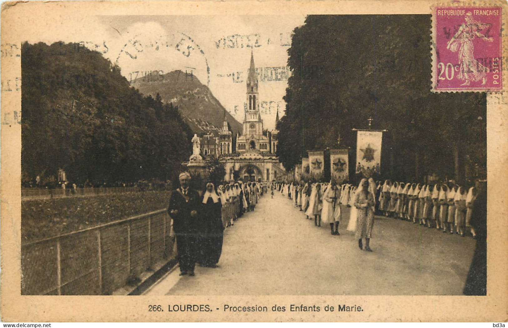 65 - LOURDES - PROCESSION DES ENFANTS DE MARIE - Lourdes