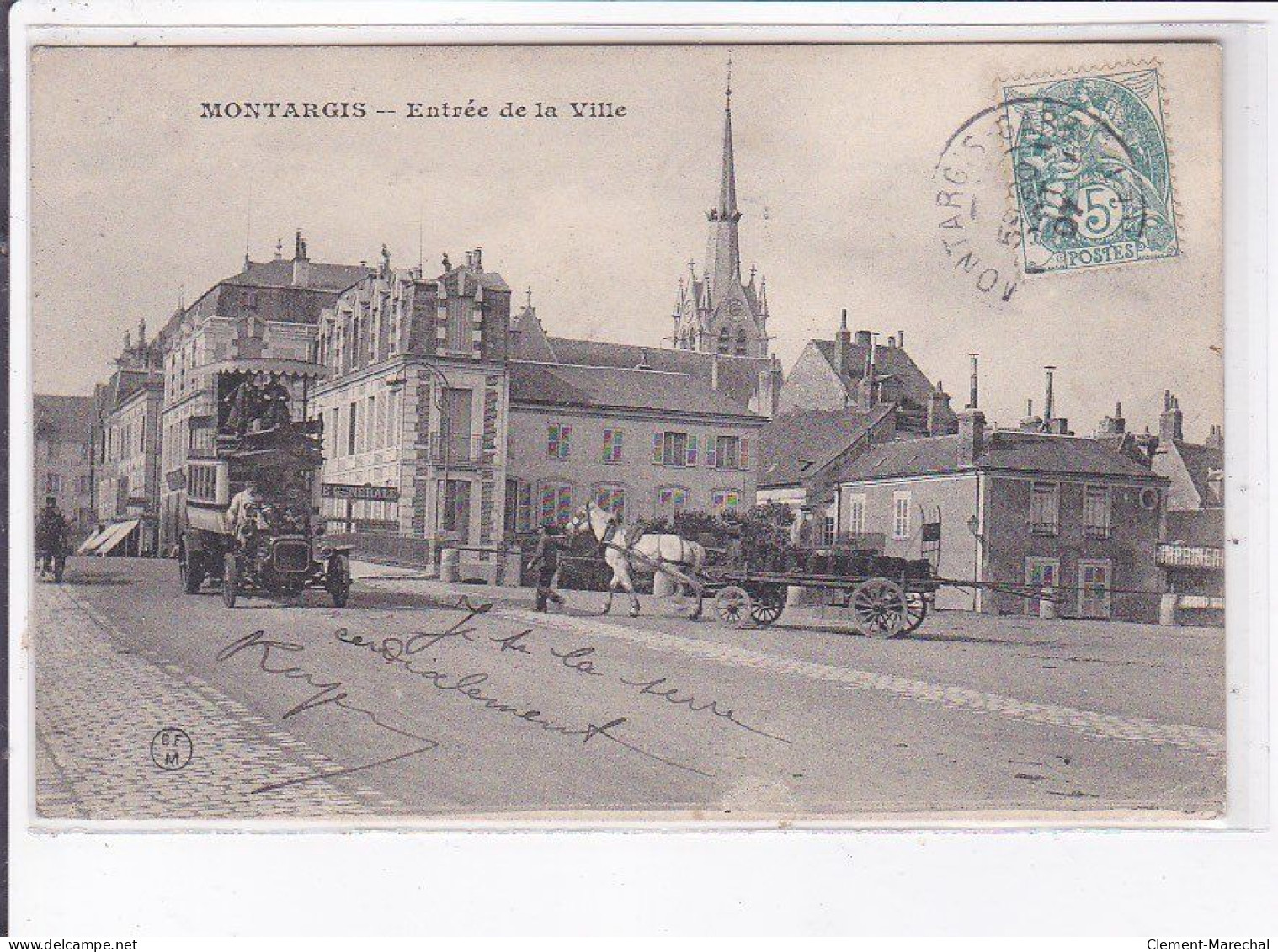 MONTARGIS: Entrée De La Ville, Autobus - Très Bon état - Montargis