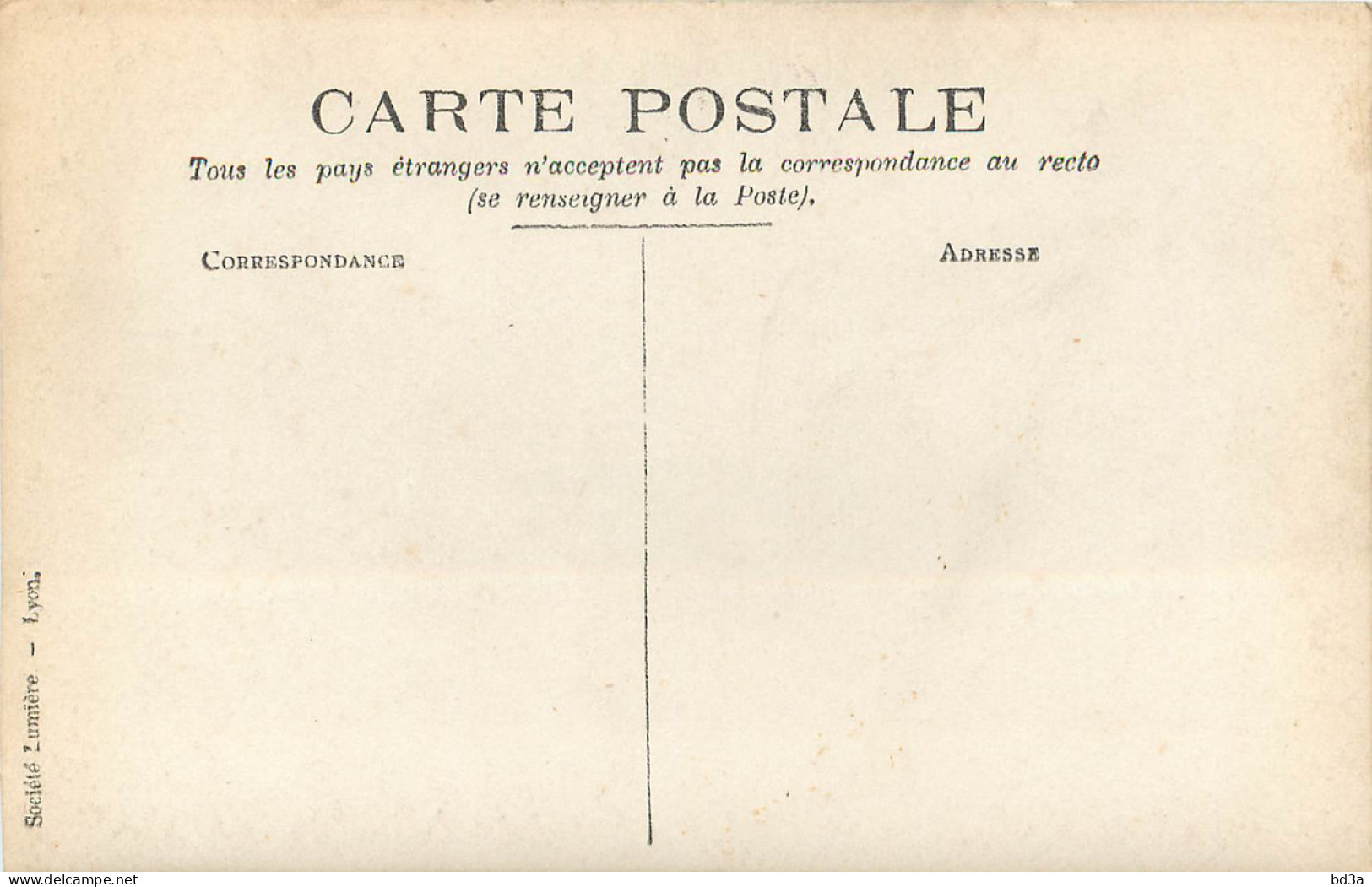 CARTE PHOTO - SOCIETE LUMIERE - Other & Unclassified